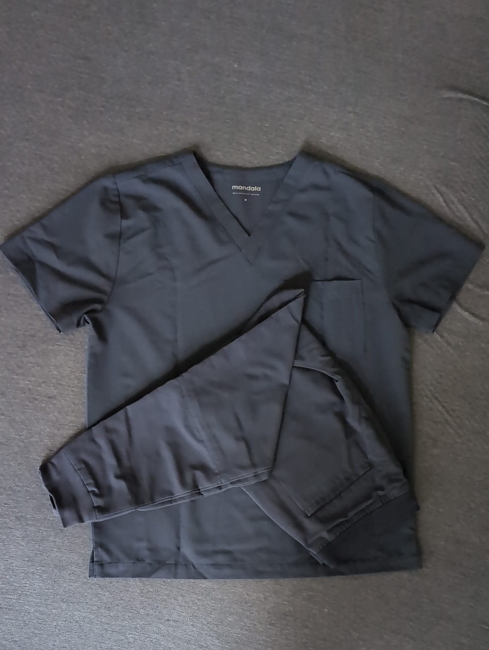 Mandala Jogger Scrub Set Steel Gray Men's Medium